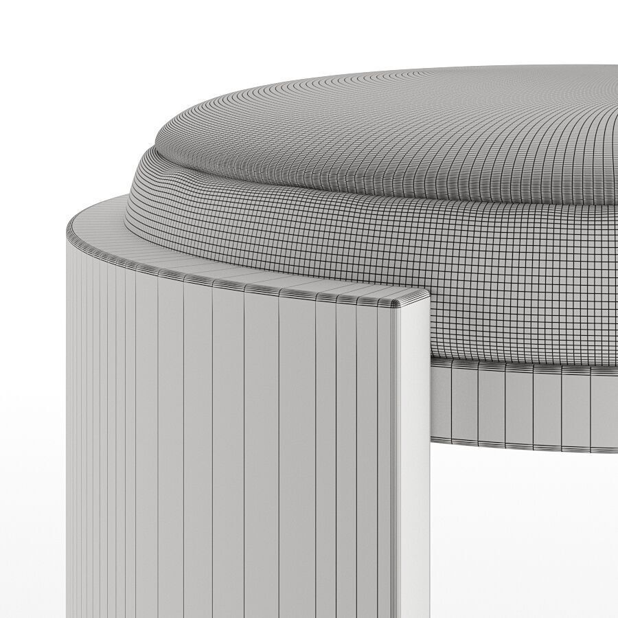 Madison Stool 45cm by Abrego 3D model_14