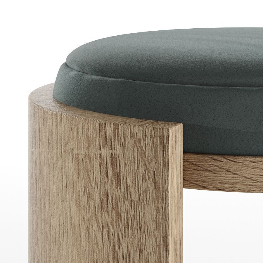 Madison Stool 45cm by Abrego 3D model_13
