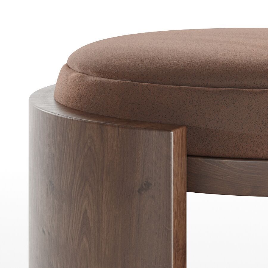 Madison Stool 45cm by Abrego 3D model_8