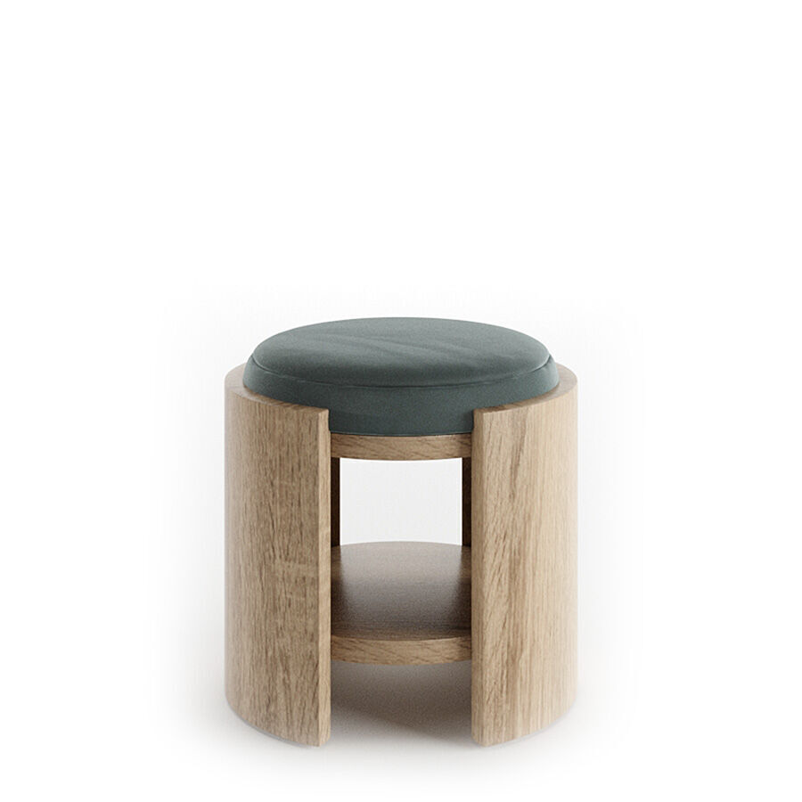 Madison Stool 45cm by Abrego 3D model_5