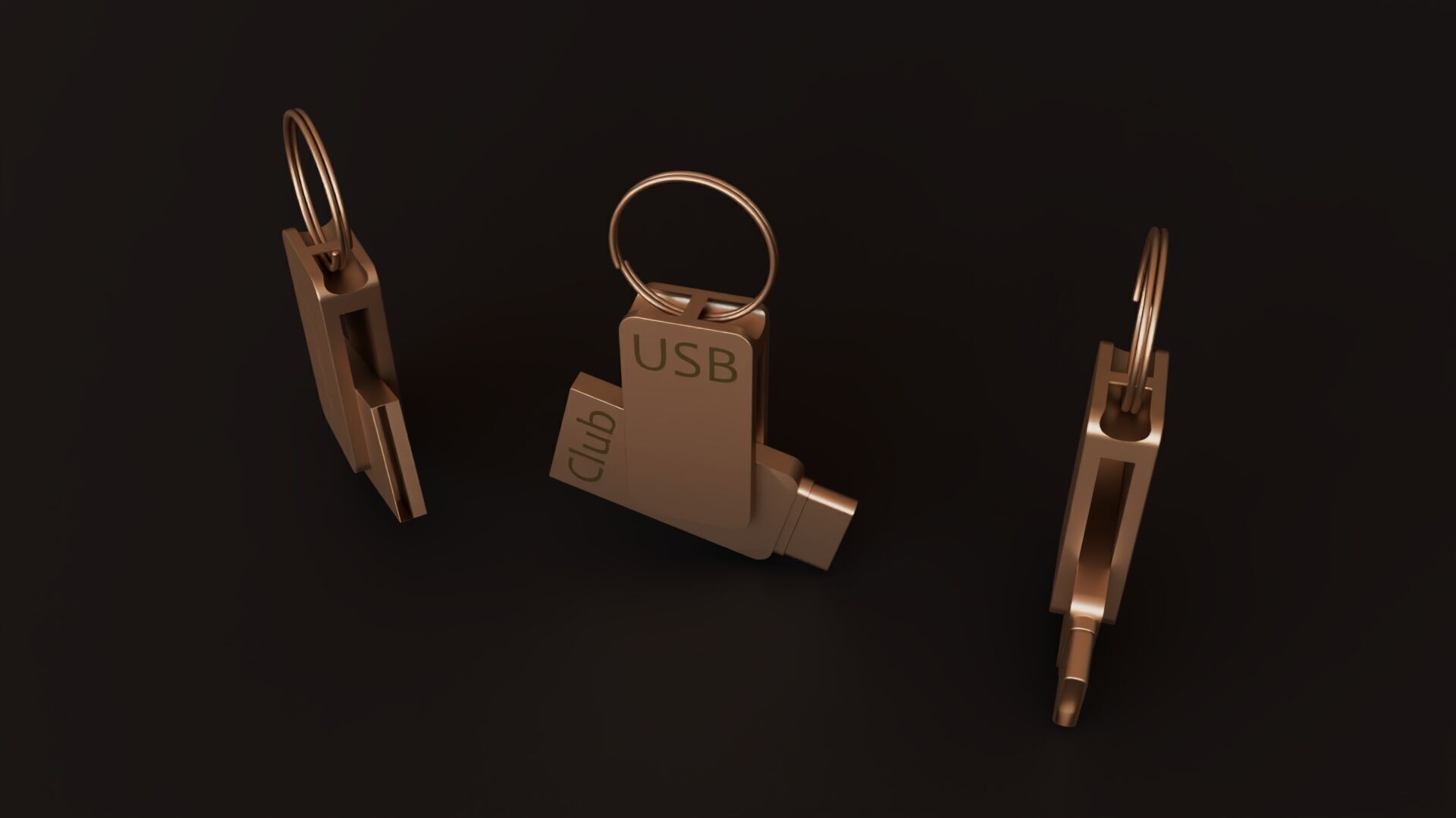 Flash disk 3D print model_1