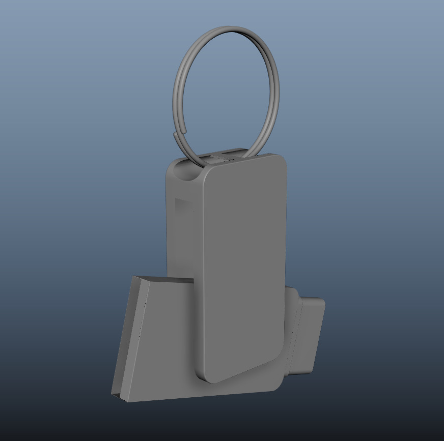 Flash disk 3D print model_5