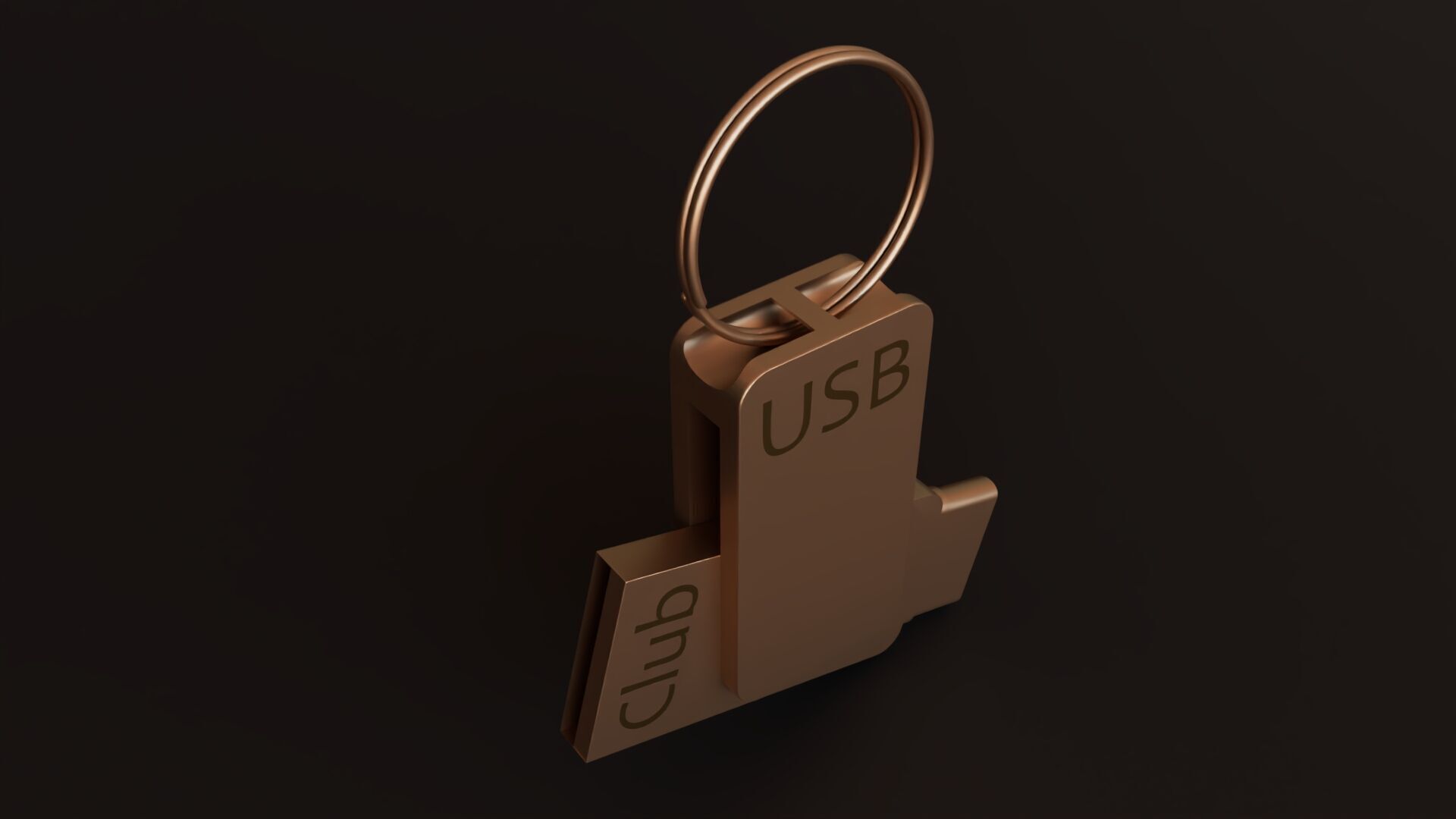 Flash disk 3D print model_2