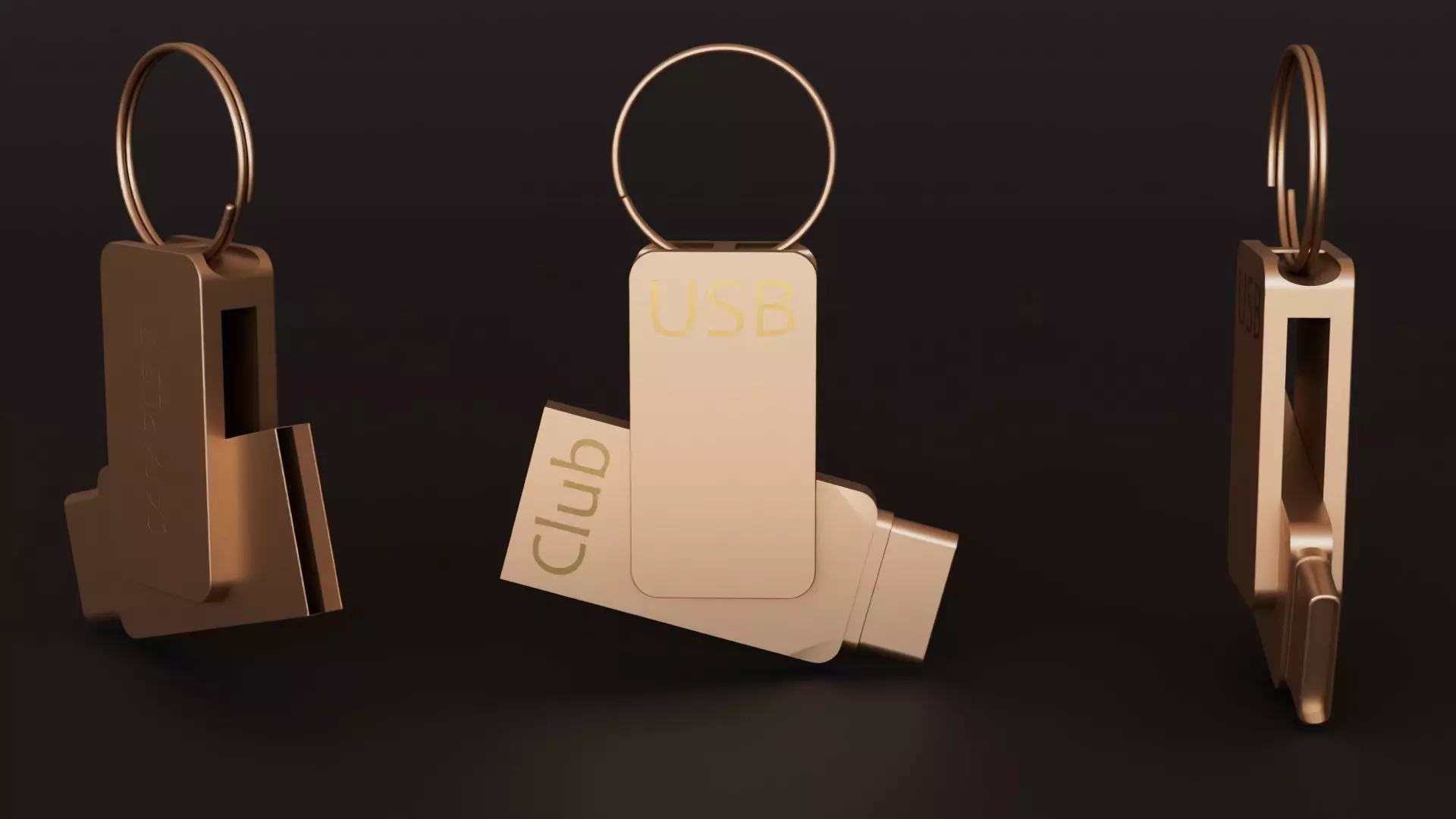 Flash disk 3D print model_0