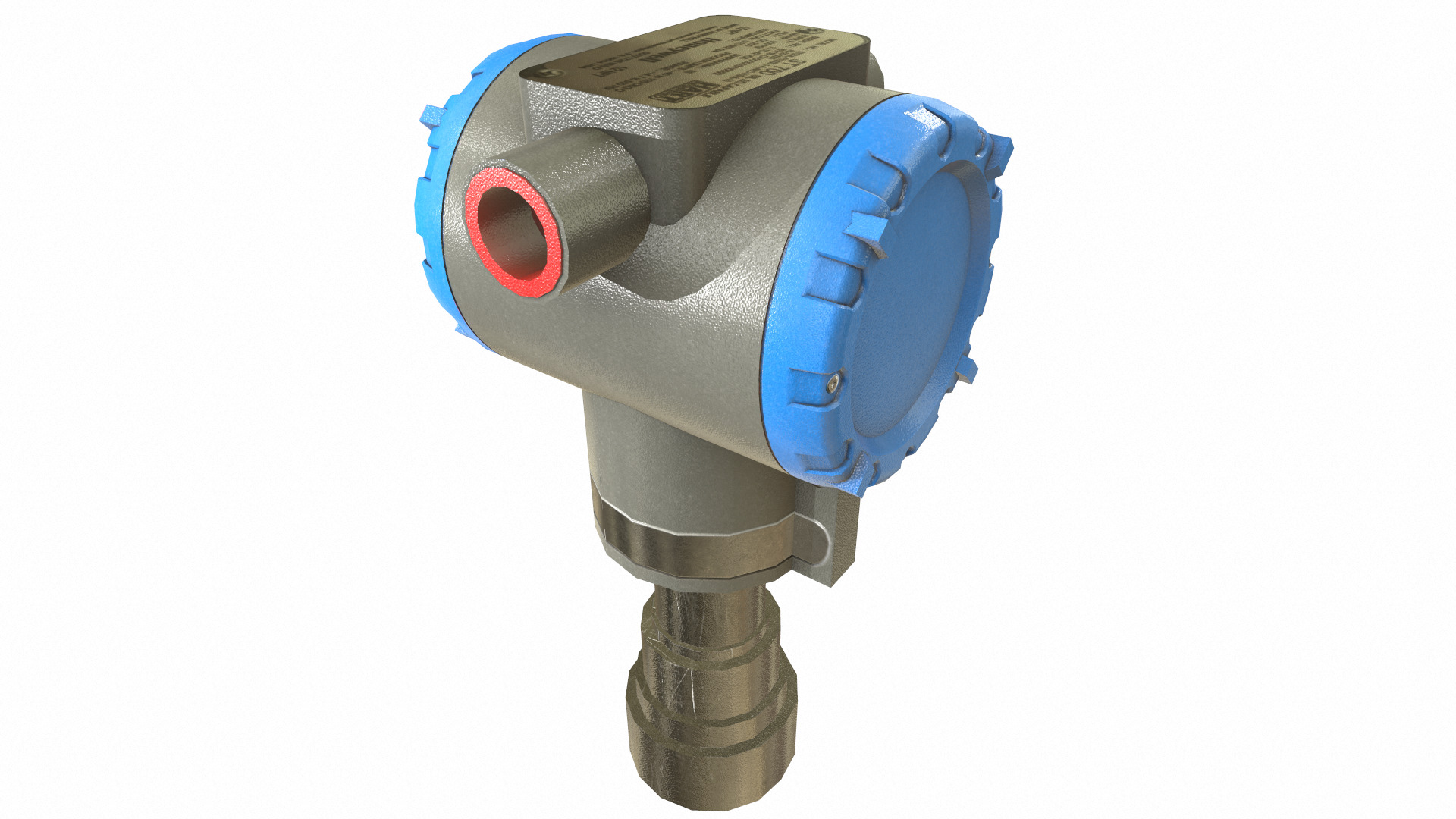 Honeywell Pressure Transmitter Low Poly Low-poly 3D model_19