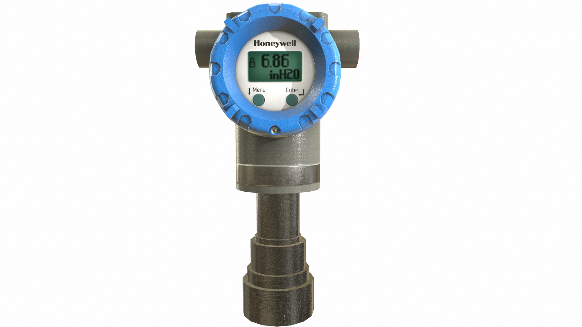 Honeywell Pressure Transmitter Low Poly Low-poly 3D model_16