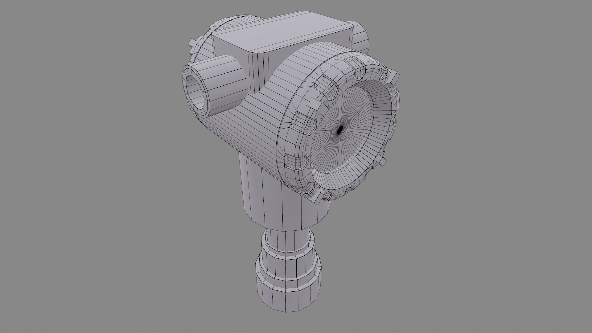 Honeywell Pressure Transmitter Low Poly Low-poly 3D model_37