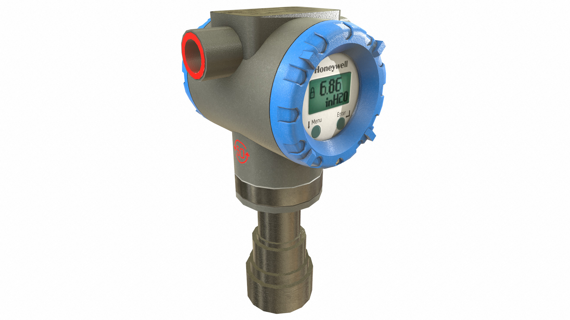 Honeywell Pressure Transmitter Low Poly Low-poly 3D model_28