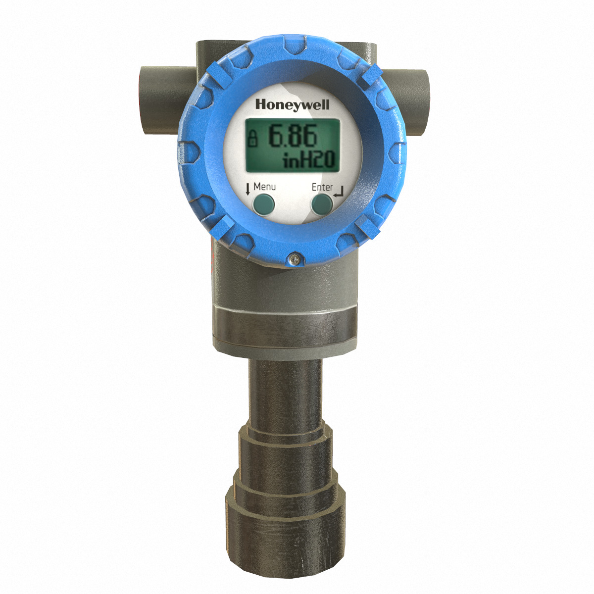 Honeywell Pressure Transmitter Low Poly Low-poly 3D model_7