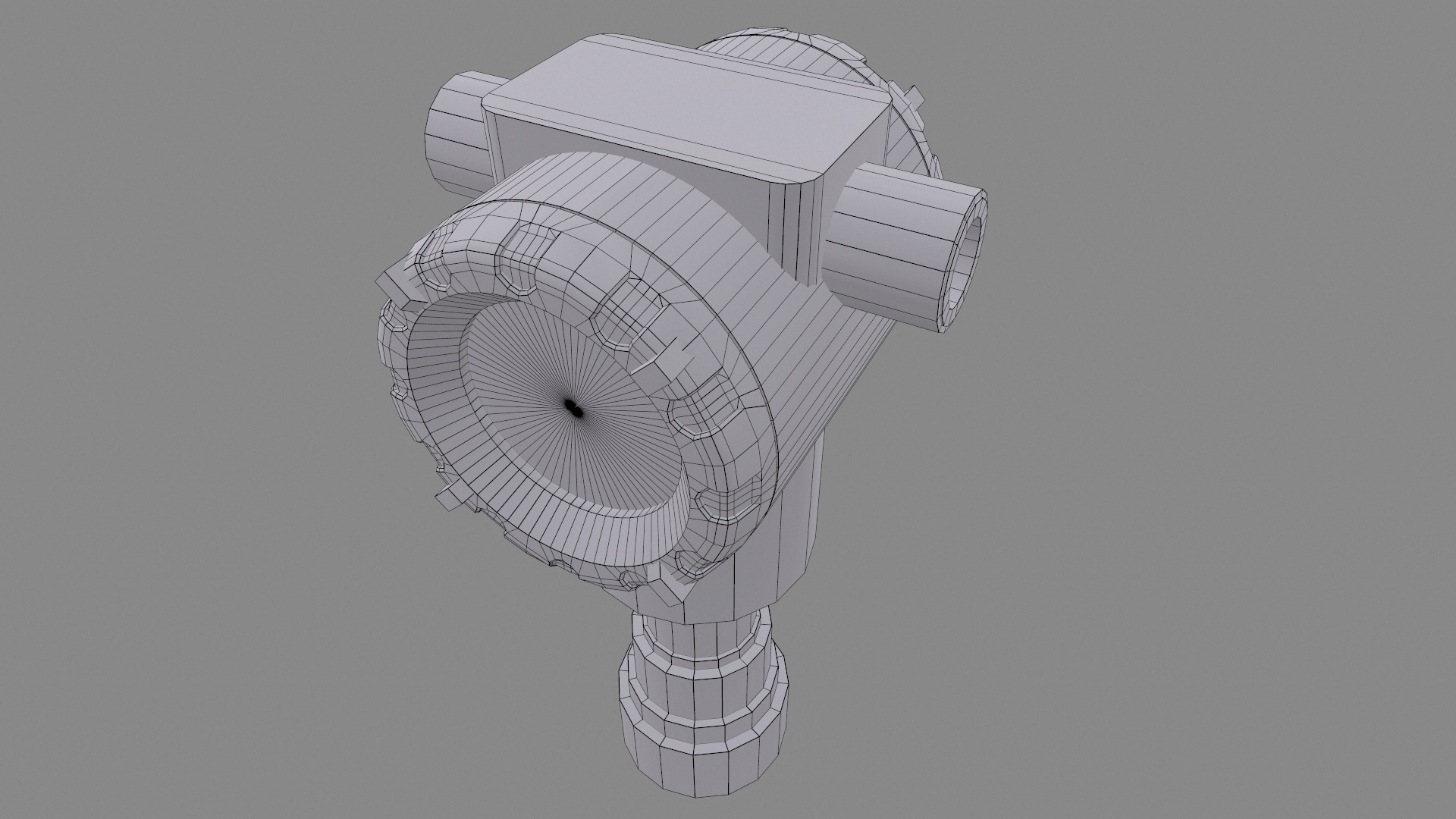 Honeywell Pressure Transmitter Low Poly Low-poly 3D model_39
