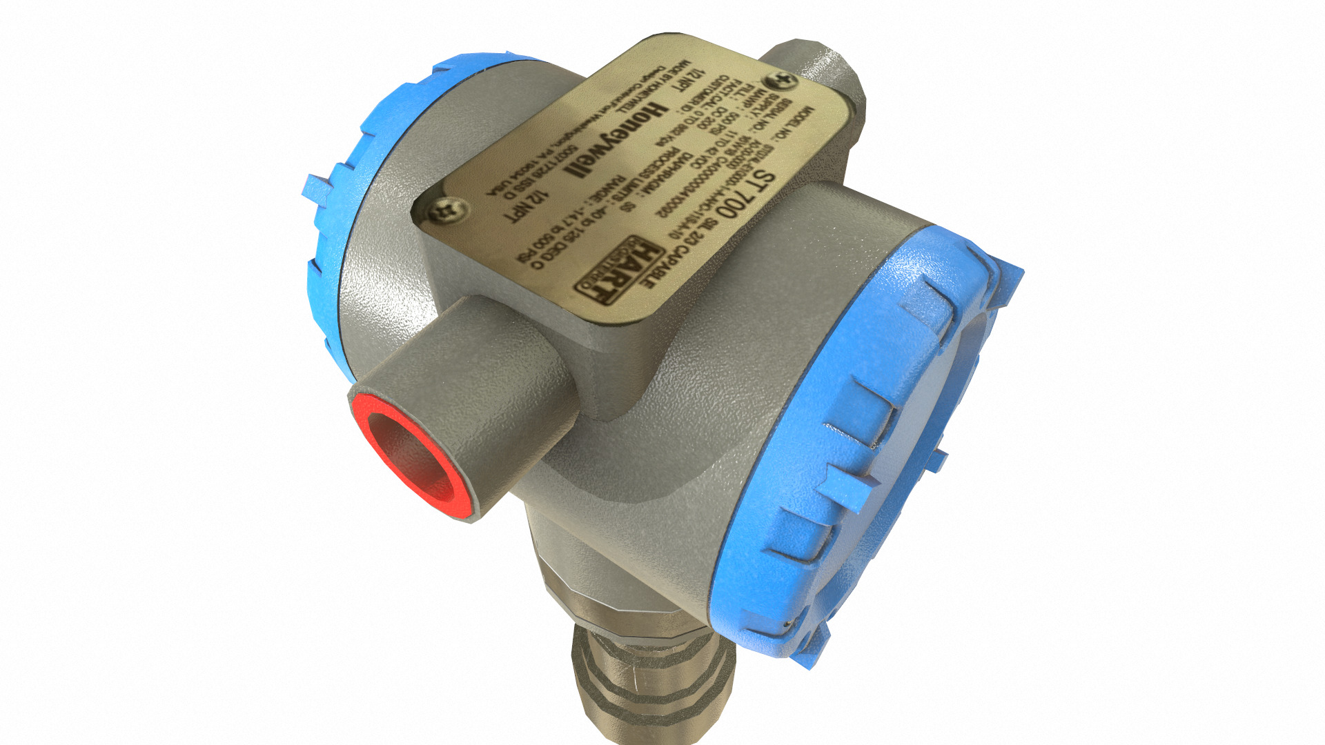 Honeywell Pressure Transmitter Low Poly Low-poly 3D model_26