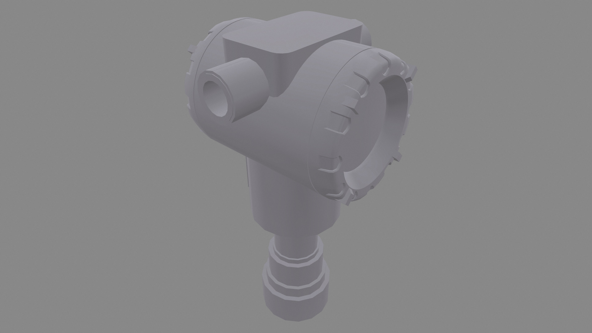 Honeywell Pressure Transmitter Low Poly Low-poly 3D model_41