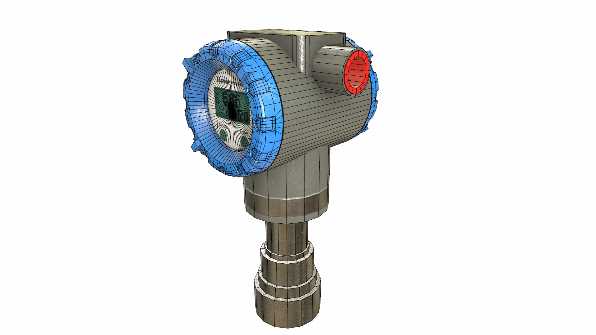 Honeywell Pressure Transmitter Low Poly Low-poly 3D model_30