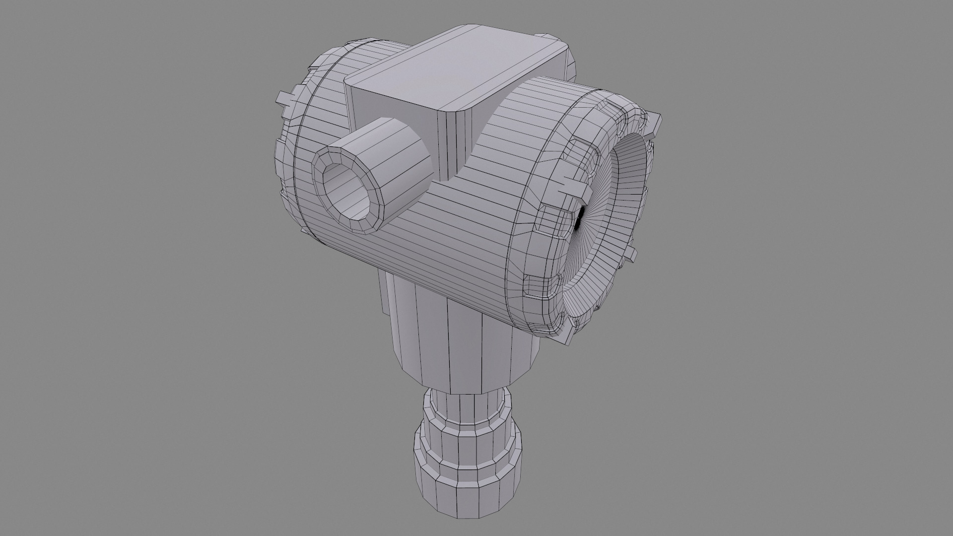 Honeywell Pressure Transmitter Low Poly Low-poly 3D model_35