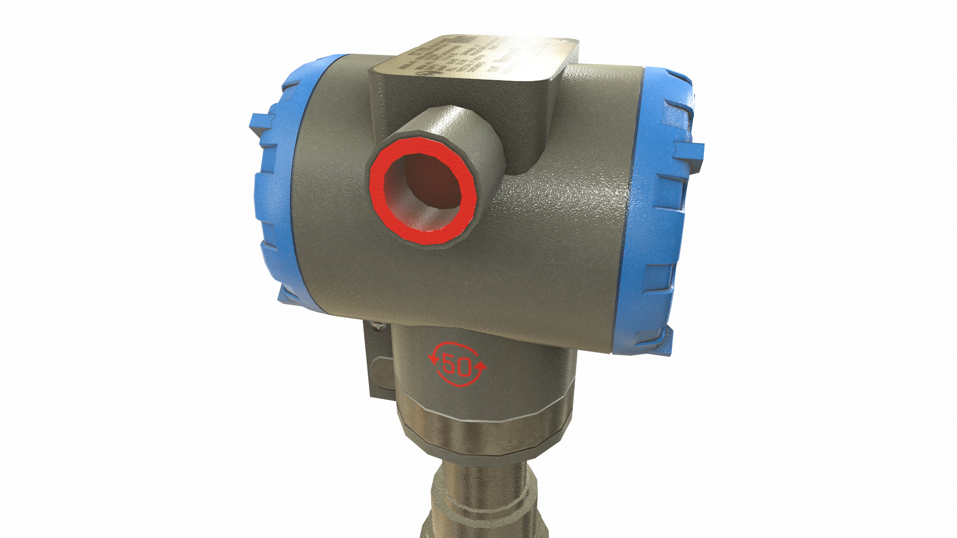 Honeywell Pressure Transmitter Low Poly Low-poly 3D model_25