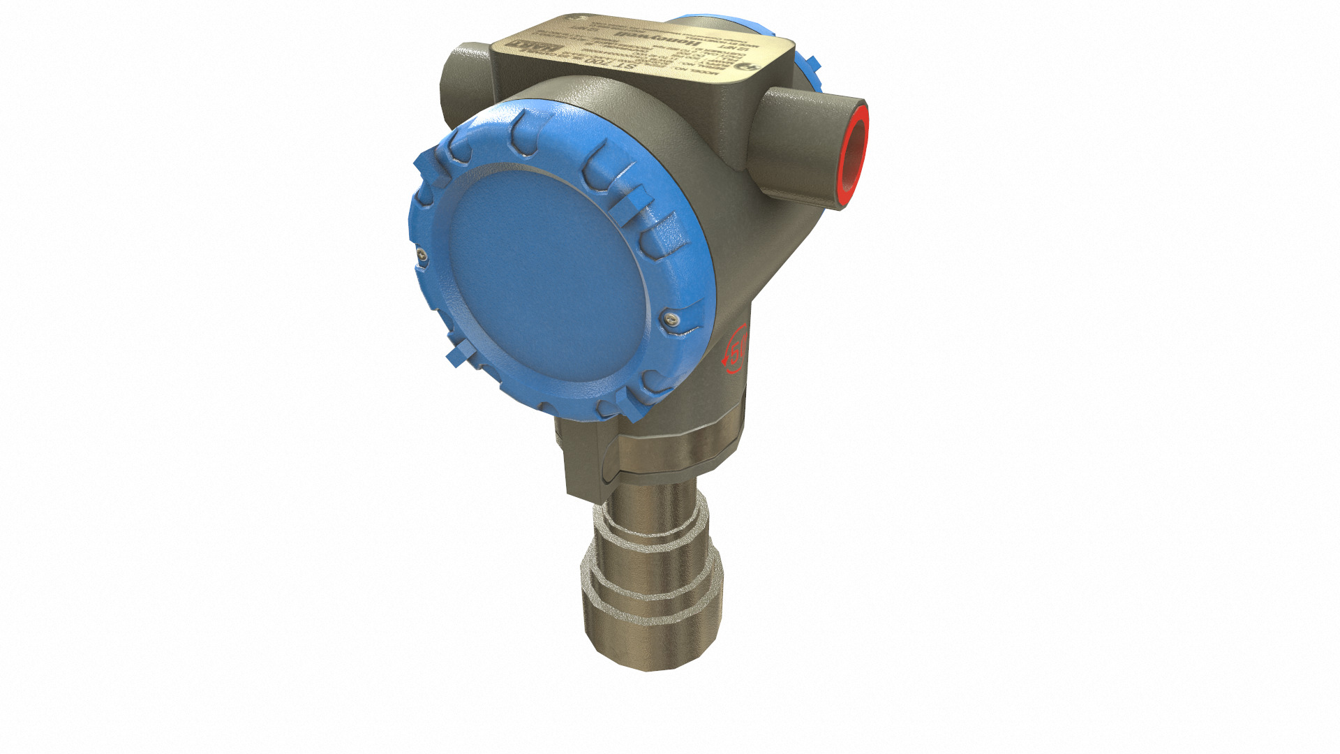 Honeywell Pressure Transmitter Low Poly Low-poly 3D model_20