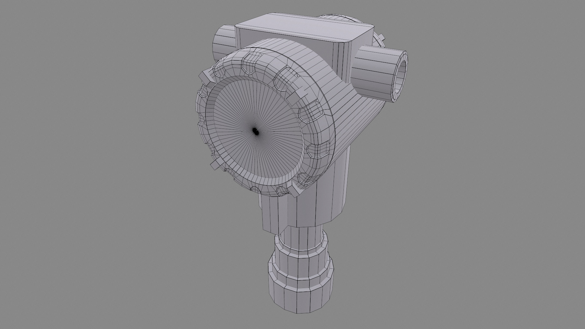 Honeywell Pressure Transmitter Low Poly Low-poly 3D model_36