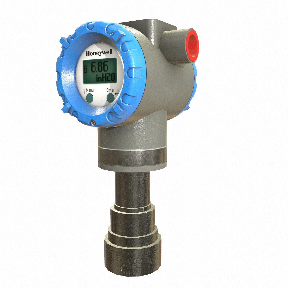 Honeywell Pressure Transmitter Low Poly Low-poly 3D model_6