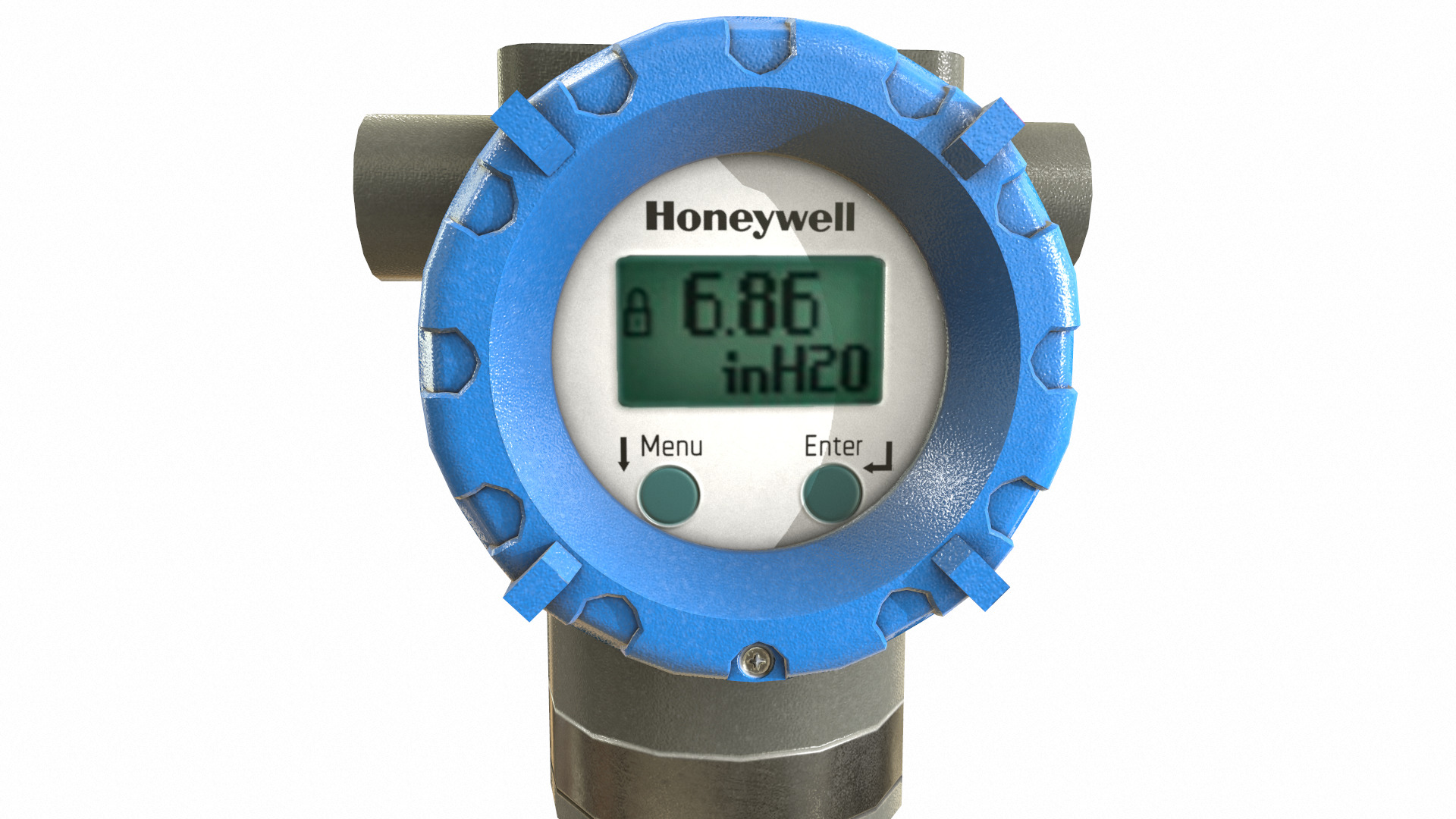 Honeywell Pressure Transmitter Low Poly Low-poly 3D model_23