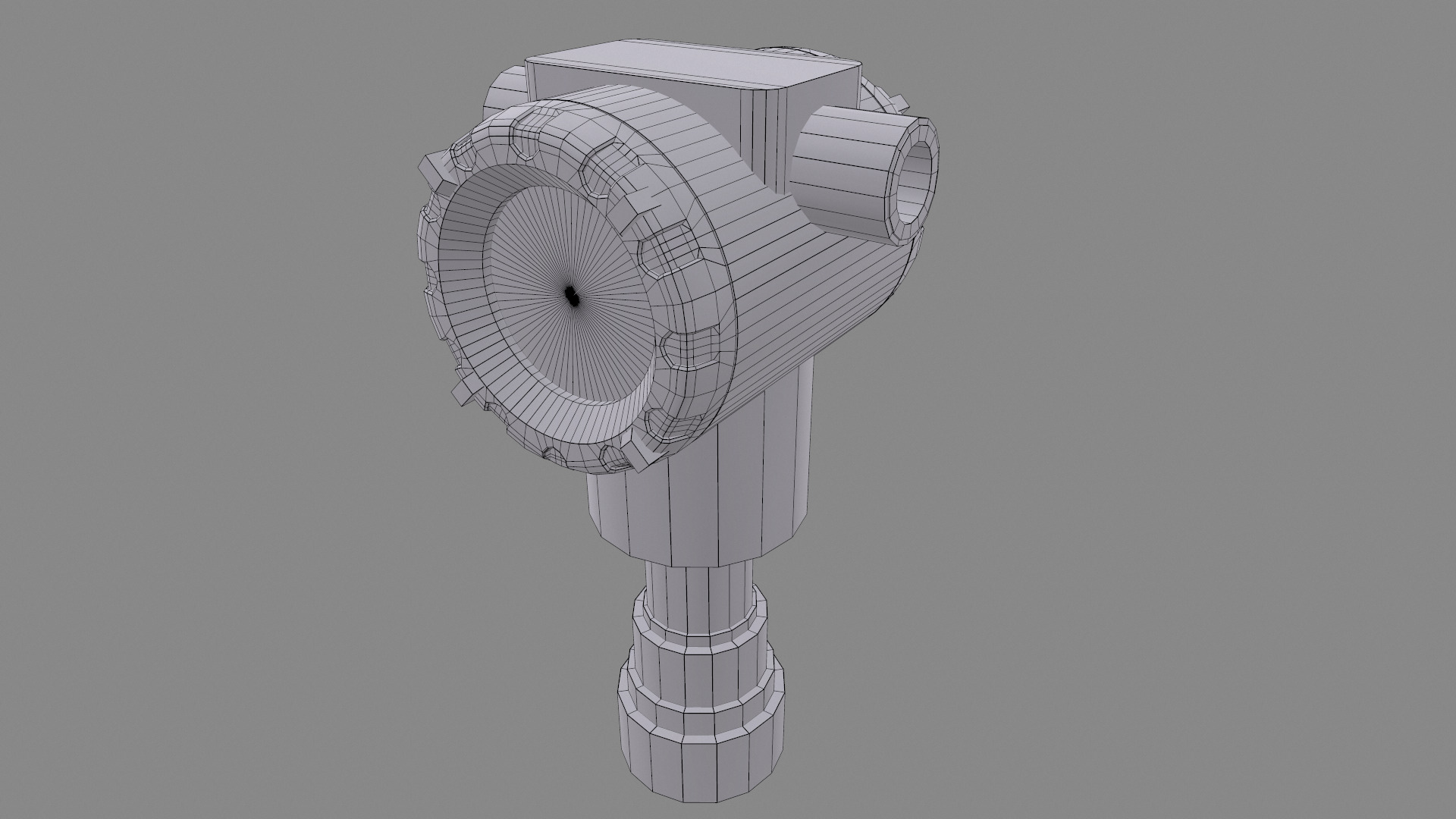 Honeywell Pressure Transmitter Low Poly Low-poly 3D model_34