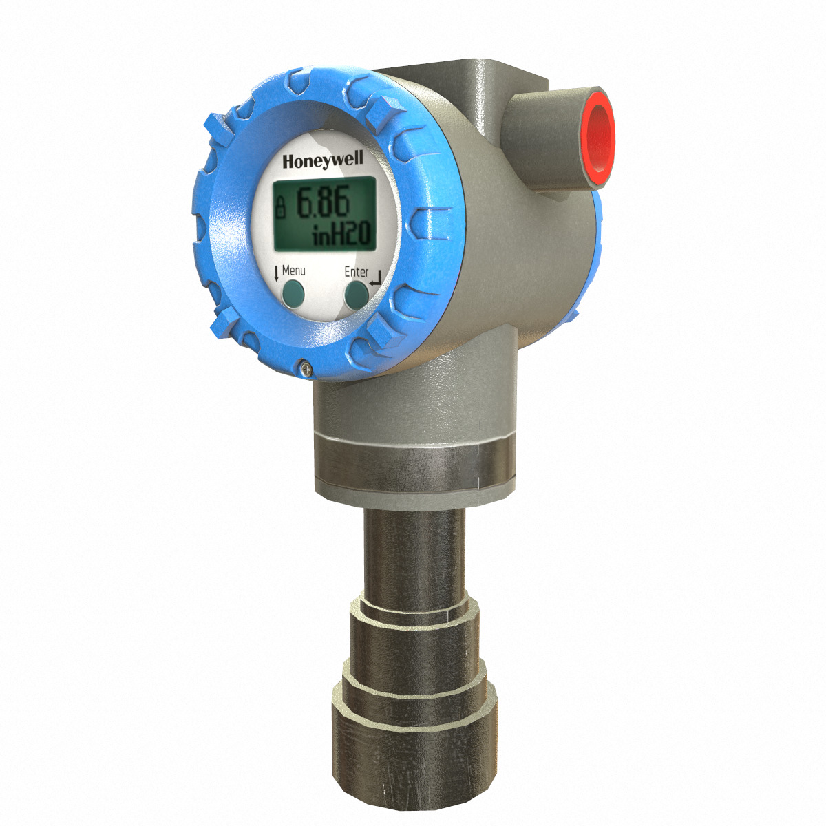 Honeywell Pressure Transmitter Low Poly Low-poly 3D model_13