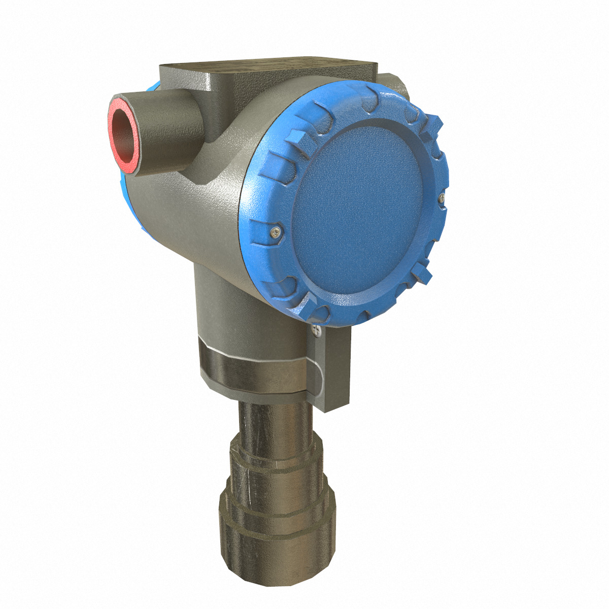Honeywell Pressure Transmitter Low Poly Low-poly 3D model_3