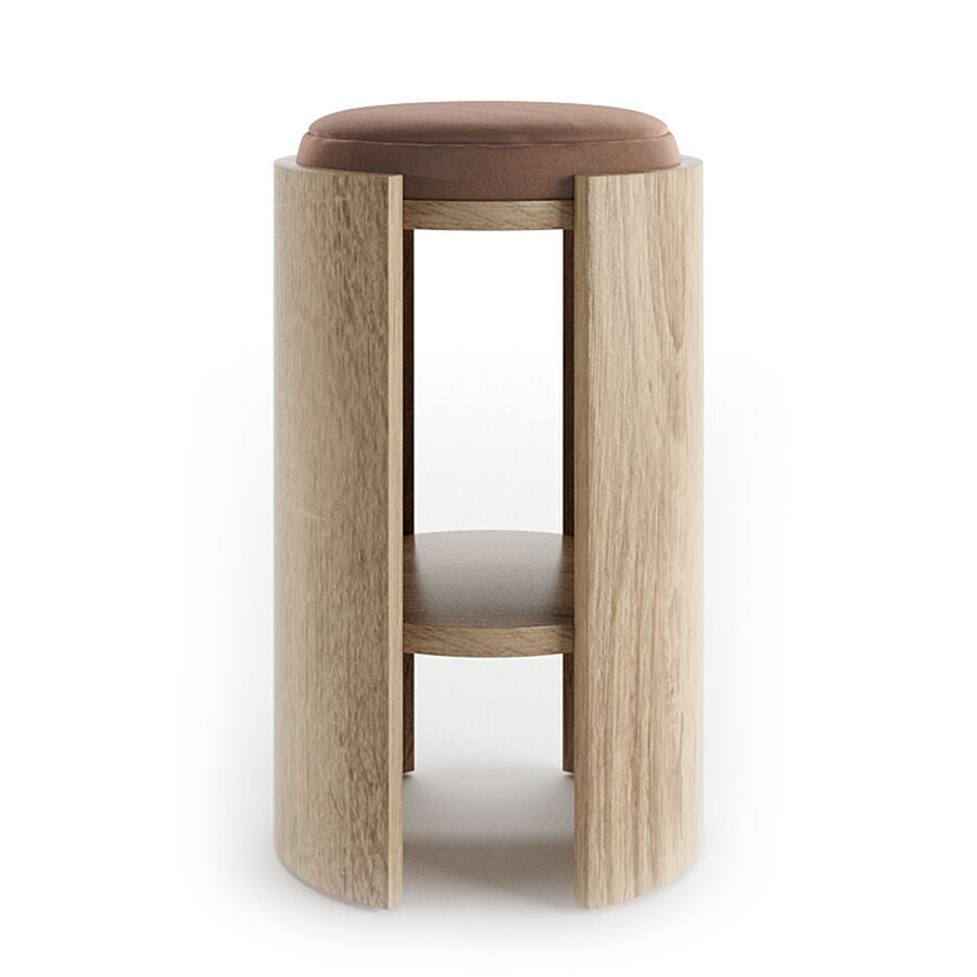 Madison Counter Stool 74cm by Abrego 3D model_3