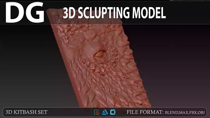 Dragon Eye Relief - High-Detail Sculpt for 3D Printing