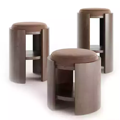 Madison Stool by Abrego 3D Model Collection