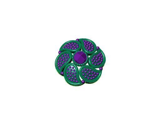 Filigree Nose Pin 3D print model_2