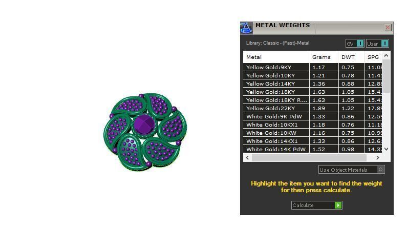 Filigree Nose Pin 3D print model_5