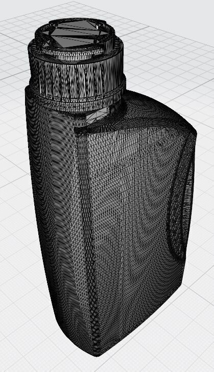 Plastic canister for engine oil A and AK 1L 3D print model_10