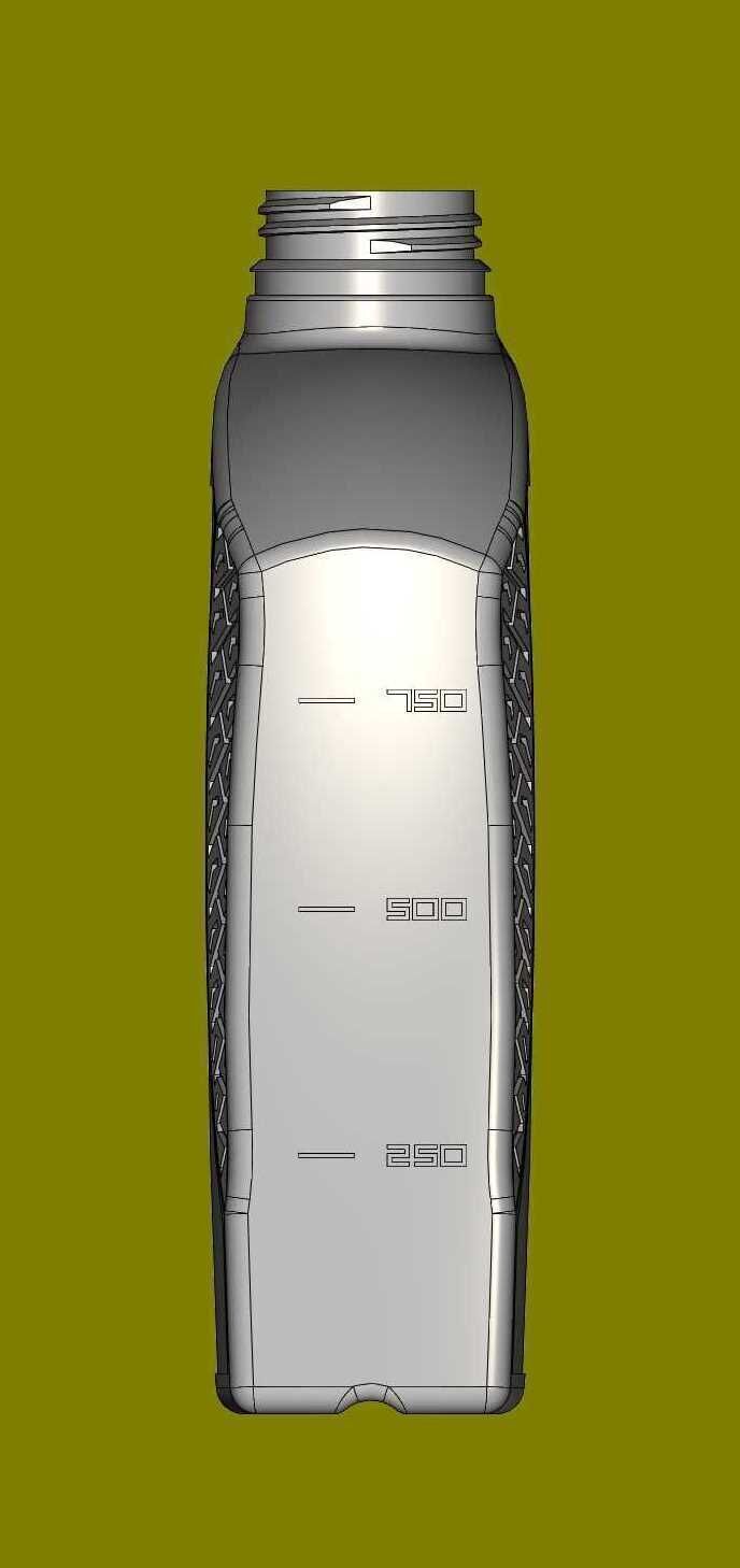 Plastic canister for engine oil A and AK 1L 3D print model_12
