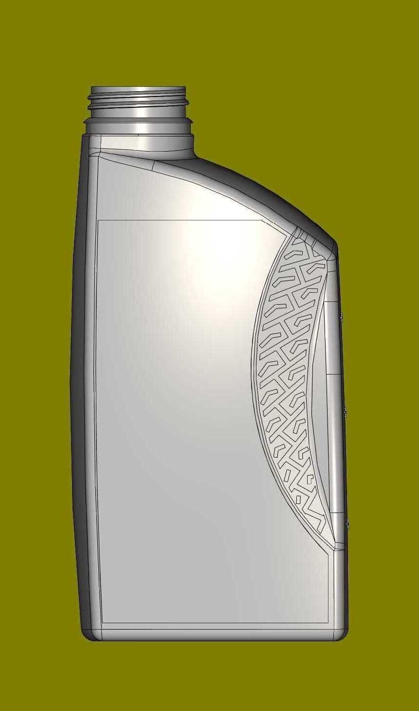 Plastic canister for engine oil A and AK 1L 3D print model_13