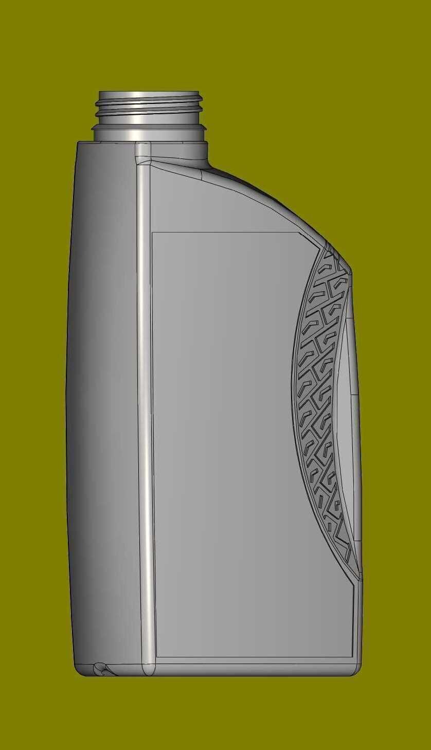 Plastic canister for engine oil A and AK 1L 3D print model_14