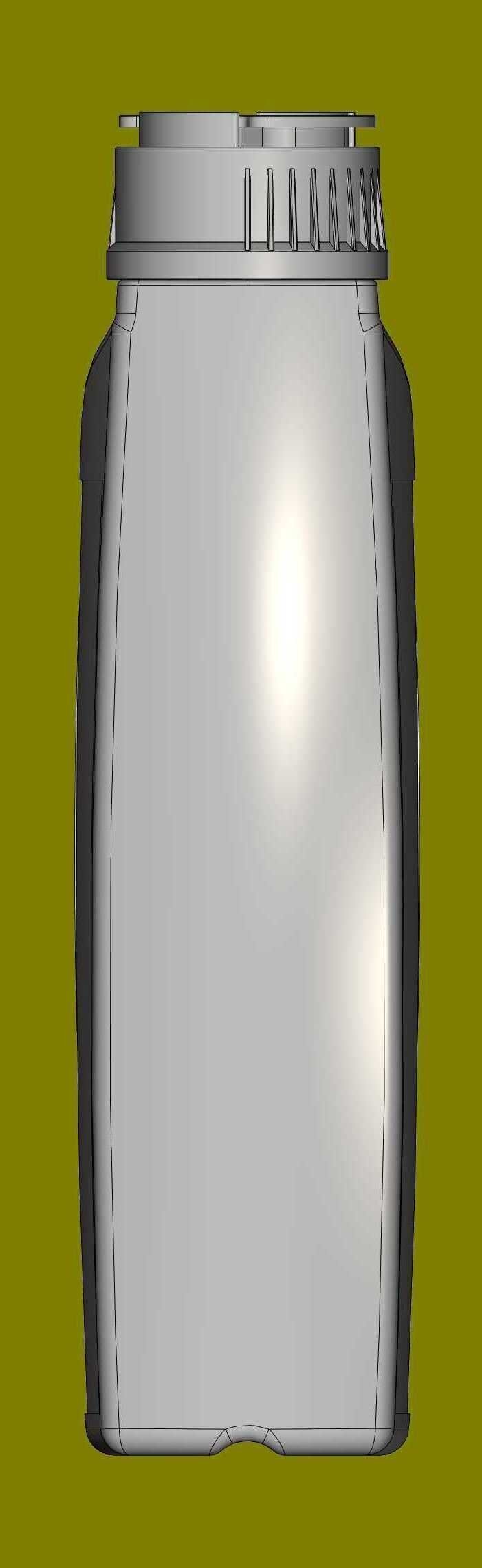 Plastic canister for engine oil A and AK 1L 3D print model_8