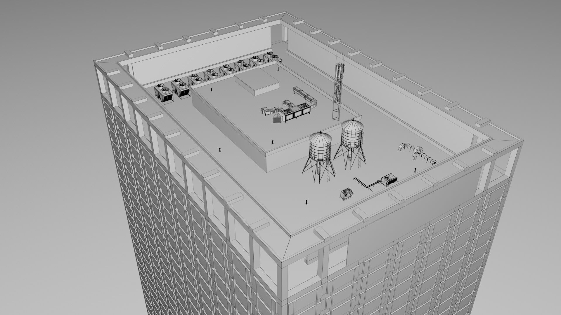 Realistic NYC Times Square 6 Buildings Collection Pack Low-poly 3D model_37