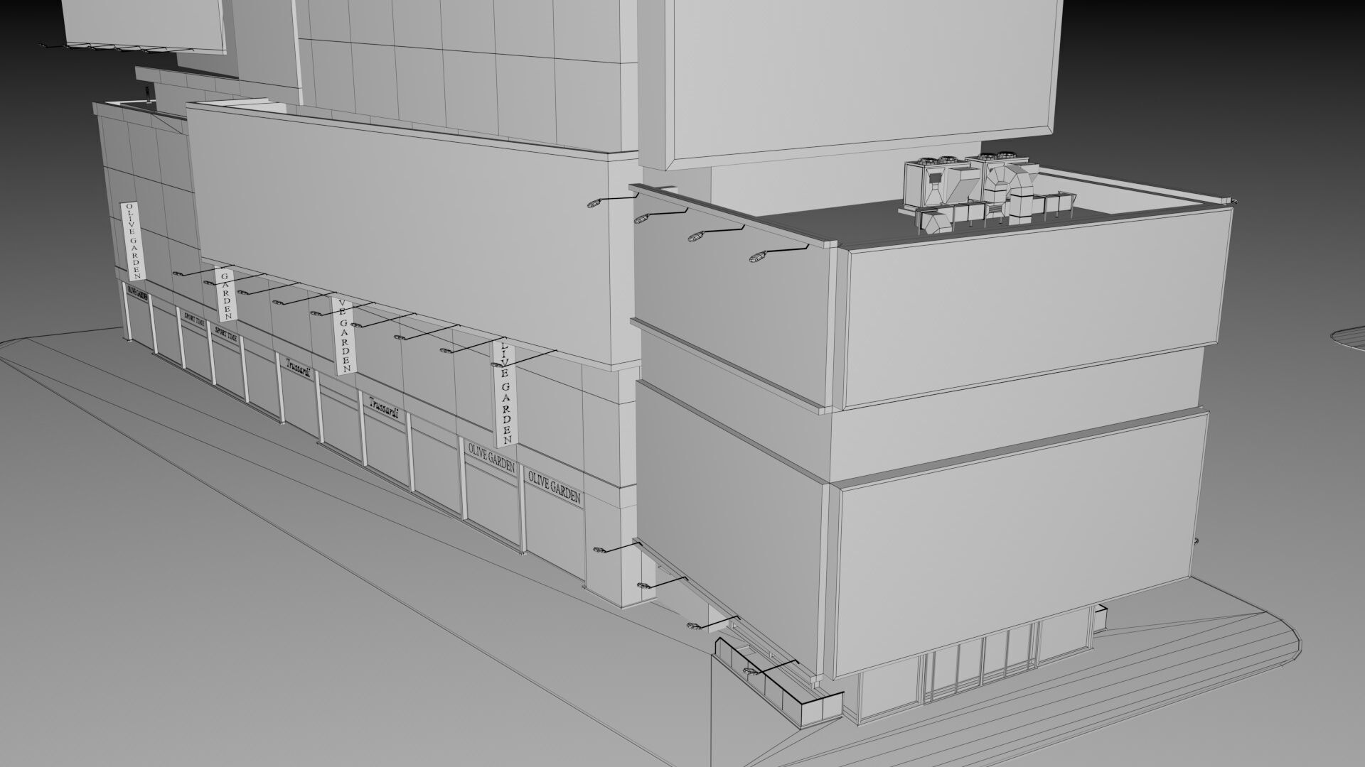 Realistic NYC Times Square 6 Buildings Collection Pack Low-poly 3D model_5