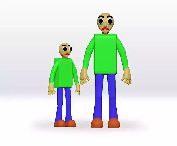 Baldi STL file 3D Model Fanart Character