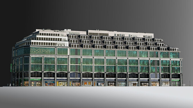 Modern Commercial Building 3D model 3