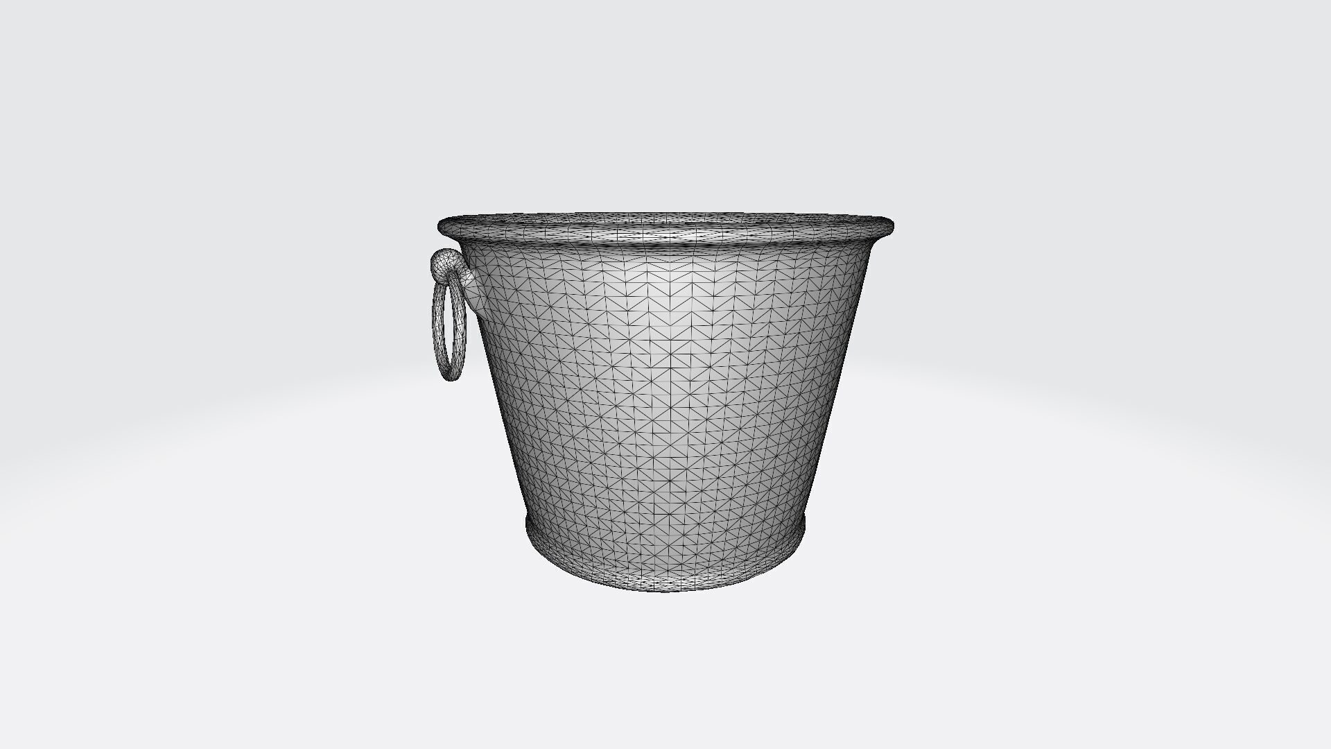 3d Render Plastic Household Bucket 3D model_5