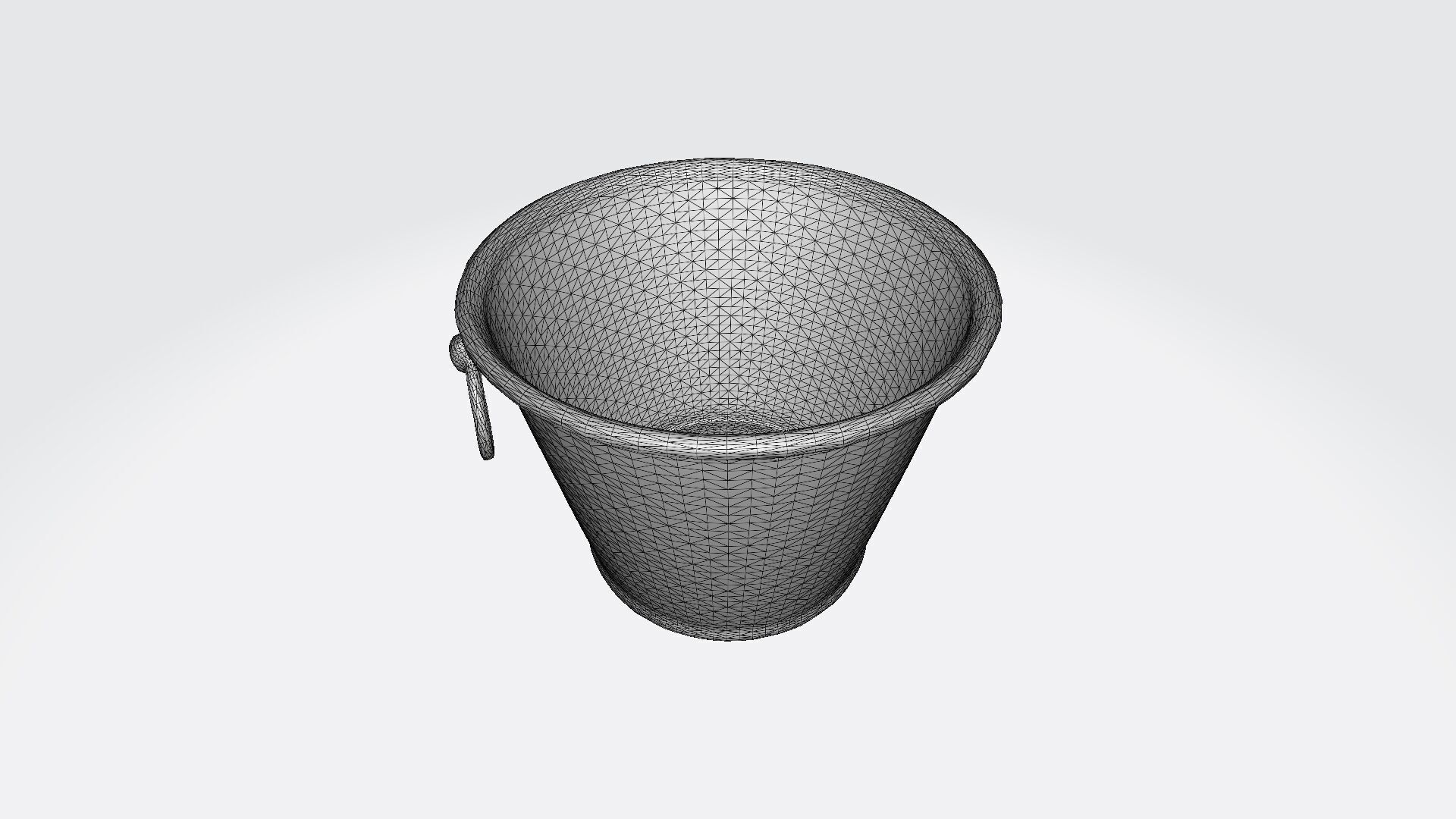 3d Render Plastic Household Bucket 3D model_6