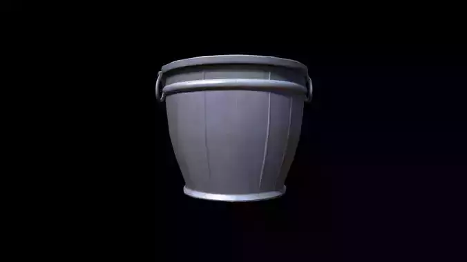 3d Render Plastic Household Bucket