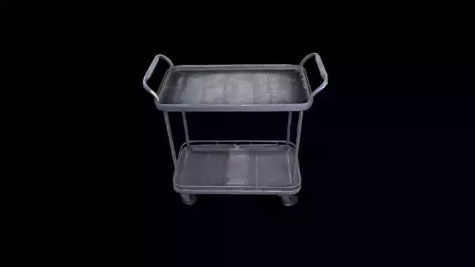 3d Render Full Shopping Cart In Supermarket
