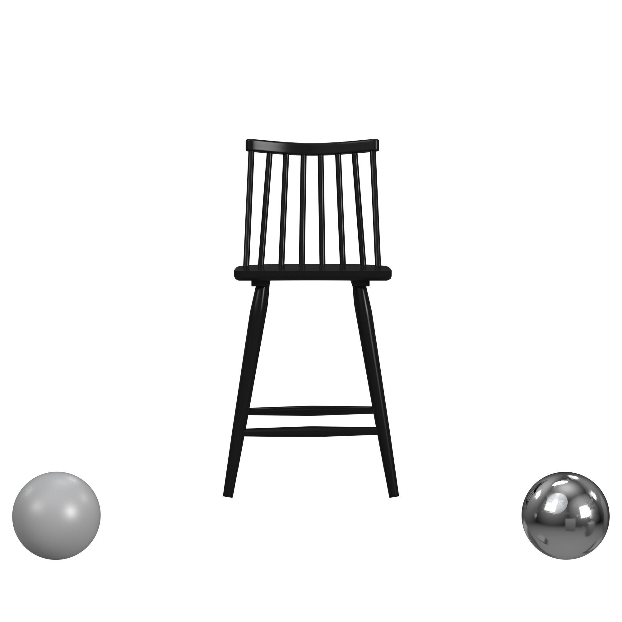 Anders Modern Spindle Counter Stool 3D model_1