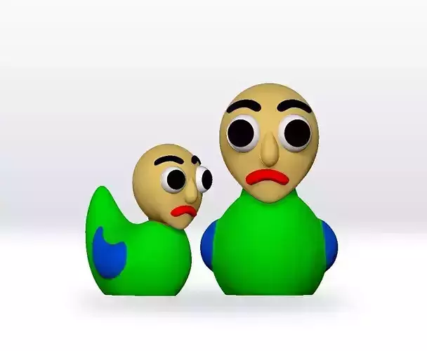 Baldi Duck STL file 3D Model Fanart Character