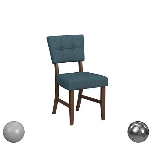 Bettie Panel Back Upholstered Dining Chair  3D model