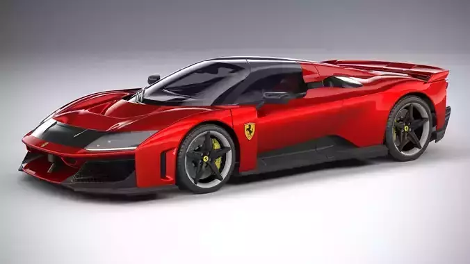Ferrari F80 2025 LowPoly 3D model