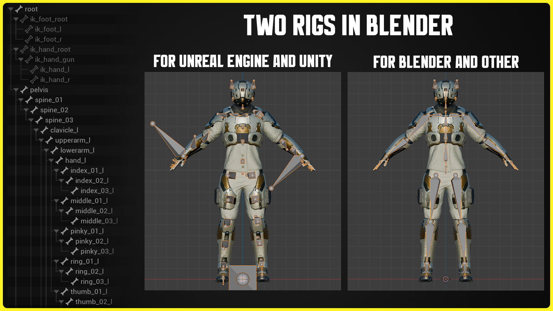 Modular Sci-fi Characters 03 Low-poly 3D model_27