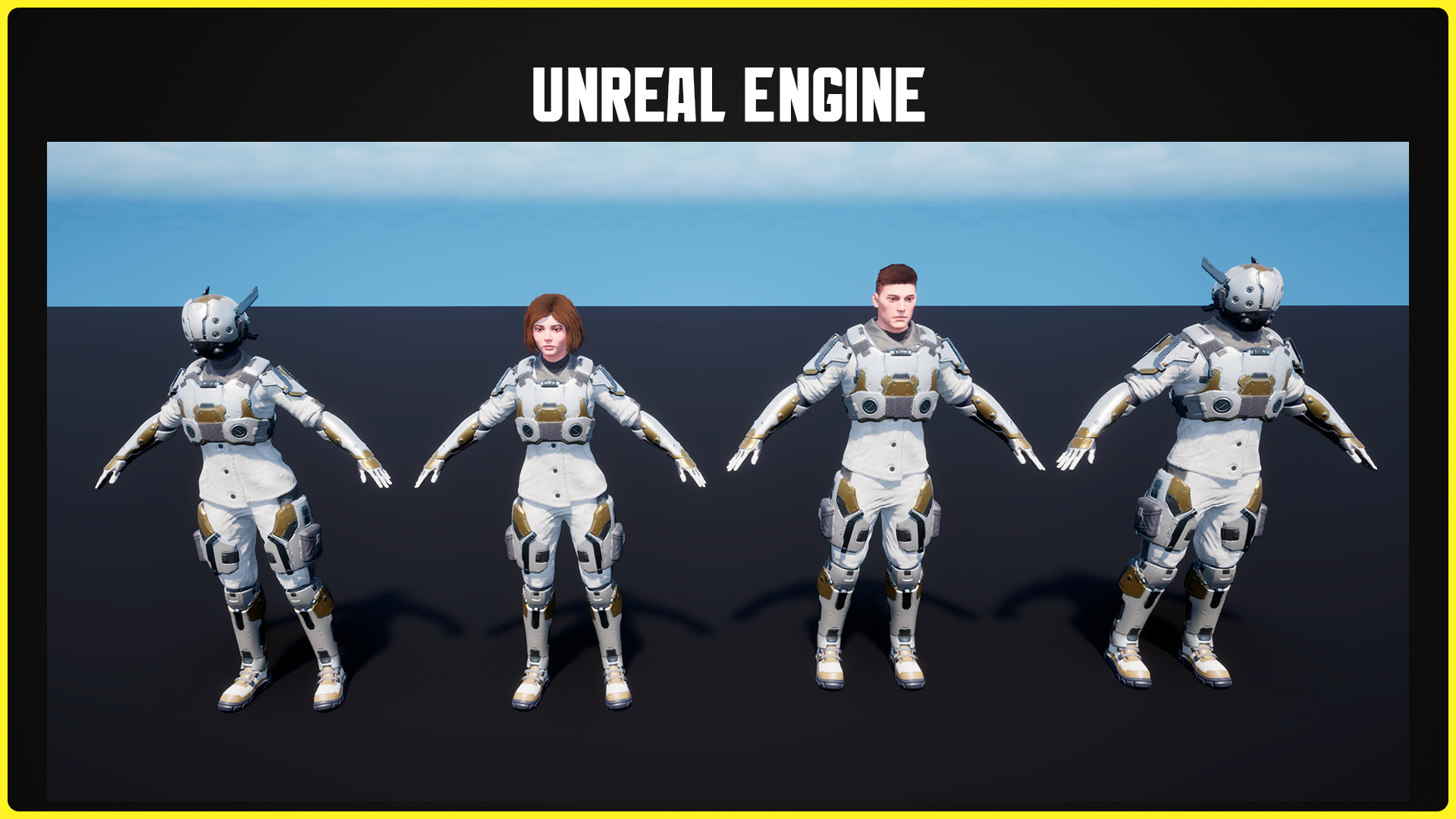 Modular Sci-fi Characters 03 Low-poly 3D model_20